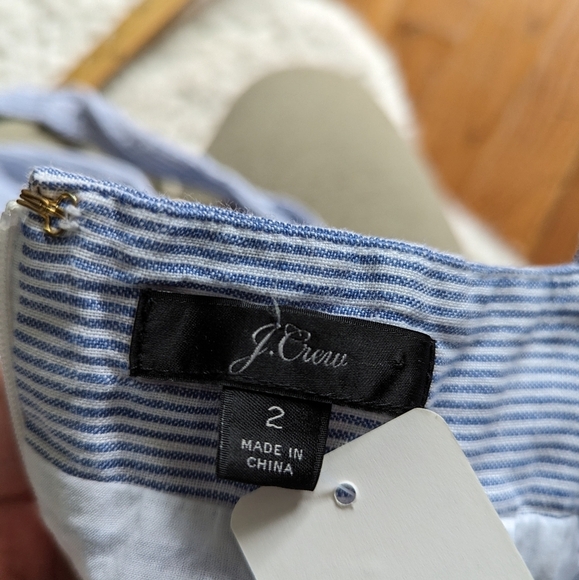 J. Crew linen stripped jumpsuit 2 - Picture 9 of 13
